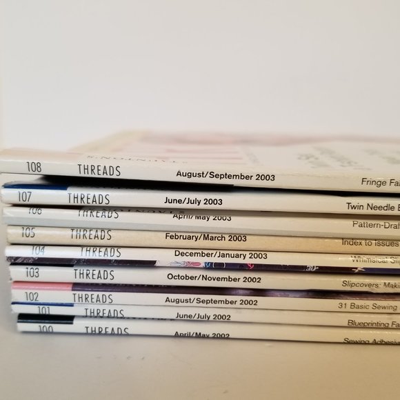 7, years 2002-2003, Threads Magazines, #100-108 issues. - Picture 3 of 7